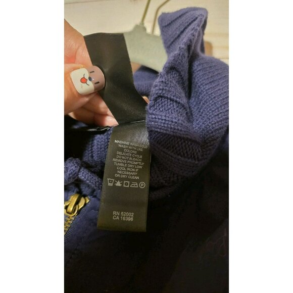 DKNY Active Vest Hooded Zip Blue Purple Womens Size XL Activewear NWT Walking - Picture 8 of 10